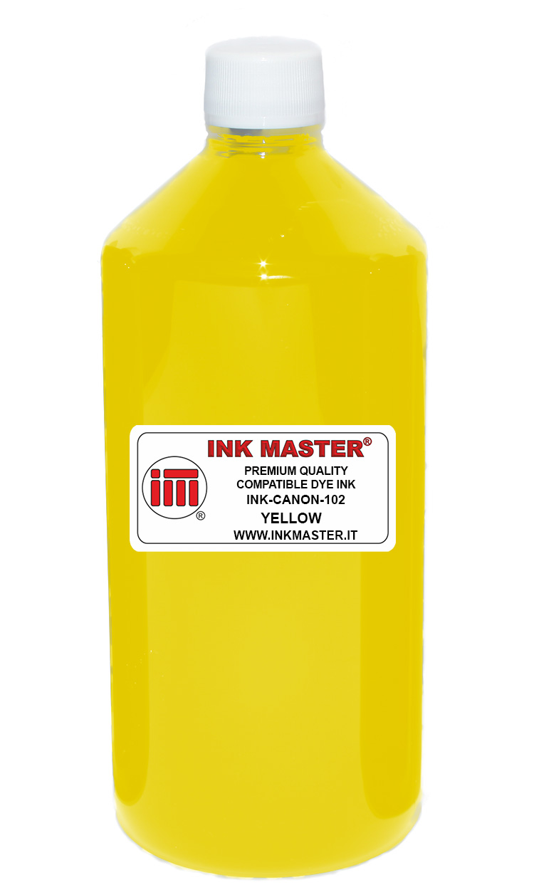 Bottiglia di inchiostro compatibile CANON dye YELLOW per Canon IPF dye