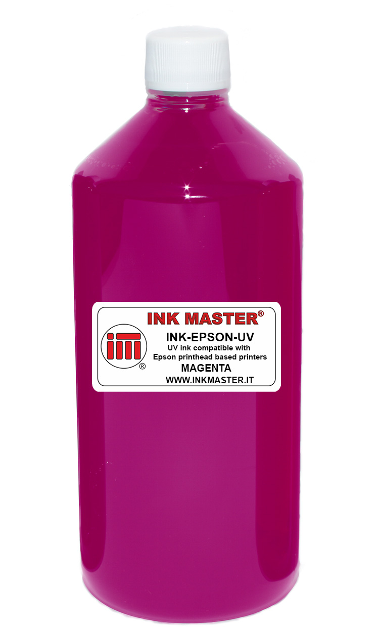 Bottiglia di inchiostro compatibile EPSON UV ink MAGENTA per Printers with Epson printhead I3200 4720 L1800 XP600 TX800 DX5/DX7/DX9 etc.