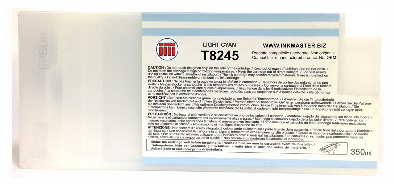 Cartuccia rigenerata EPSON T8245 LIGHT CYAN per Epson SC P6000 P7000 P8000 P9000 P7000V P9000V