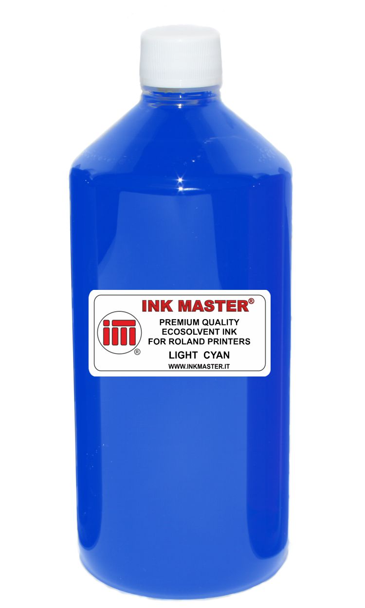 Bottiglia di inchiostro compatibile ROLAND ECO-SOL MAX 1 2 3 LIGHT CYAN per ROLAND PRINTERS WITH DX5 DX6 DX7 TFP PRINTHEADS 