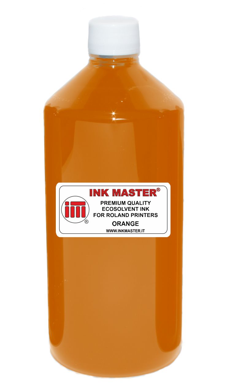 Bottiglia di inchiostro compatibile ROLAND ECO-SOL MAX 1 2 3 ORANGE per ROLAND PRINTERS WITH DX5 DX6 DX7 TFP PRINTHEADS 