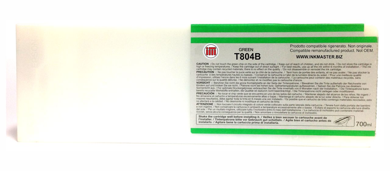 Cartuccia rigenerata EPSON T804B GREEN per Epson SC P6000 P7000 P8000 P9000