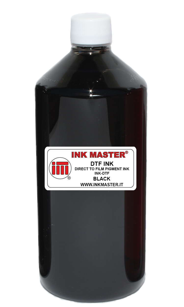 Bottiglia di inchiostro compatibile Direct to Film DTF ink BLACK per Printers with Epson printhead I3200 4720 L1800 XP600 etc.