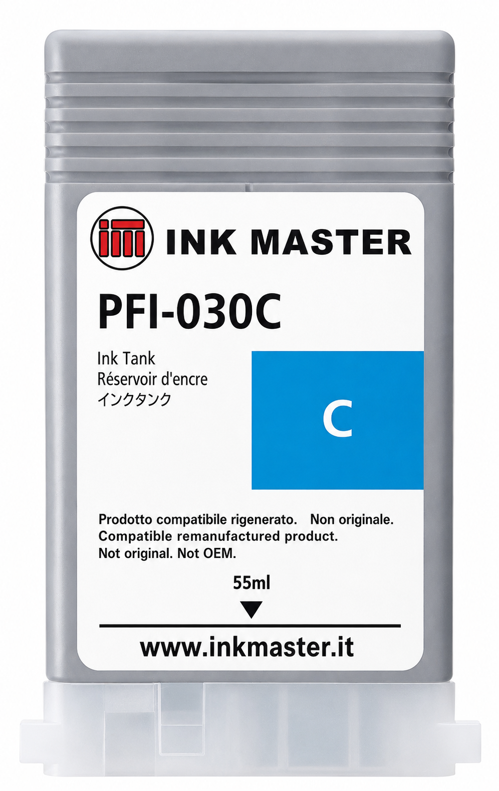 Cartuccia rigenerata compatibile CANON PFI-030C CYAN per Canon TA-20 TA-30 TM-240 TM-340